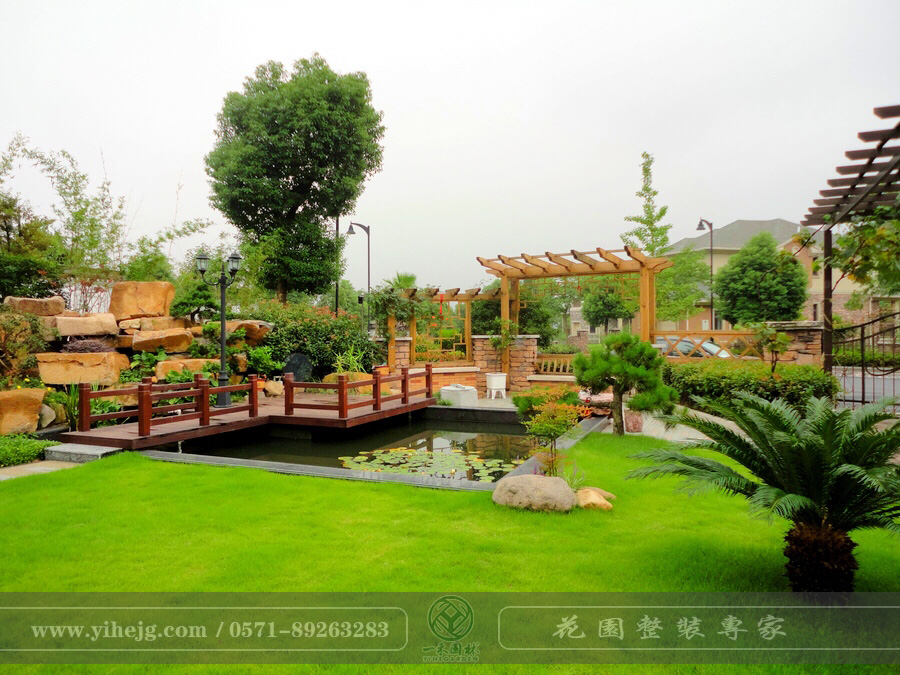 九龙山庄丰泽苑｜别墅花园景观设计施工｜庭院假山水溪景观｜锦鲤池过滤系统